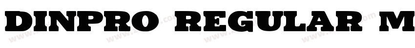 dinpro regular mediu字体转换